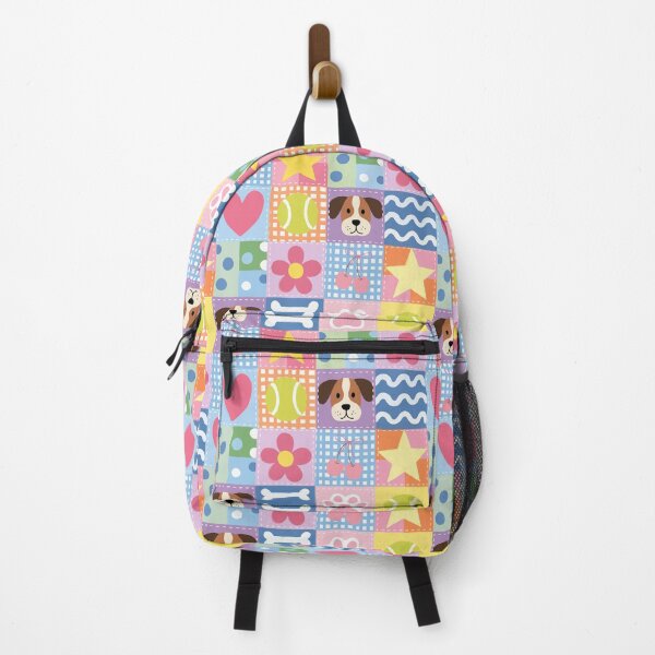 Item preview, Pastel Pink Dog Patchwork Quilt Seamless Pattern Valentine Fun Bow Coquette Retro designed and sold by FRH Design ⭐⭐⭐⭐⭐.