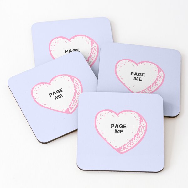 Item preview, PAGE ME | PINK CANDY HEART designed and sold by thehappyintrovert .