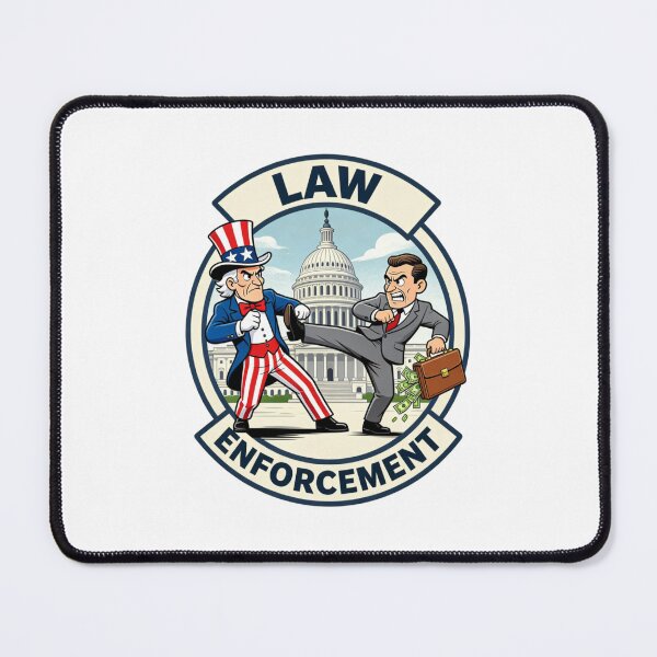 Item preview, Copy2 of Law Enforcement vs Corruption Political Cartoon – Justice Defeats Greed Government Art designed and sold by Williams Anderson.