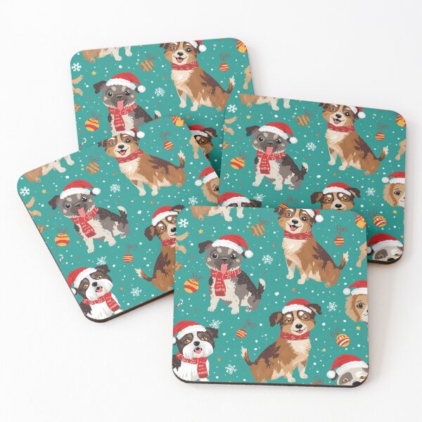 Item preview, Christmas pattern puppies  designed and sold by JosueShop101.