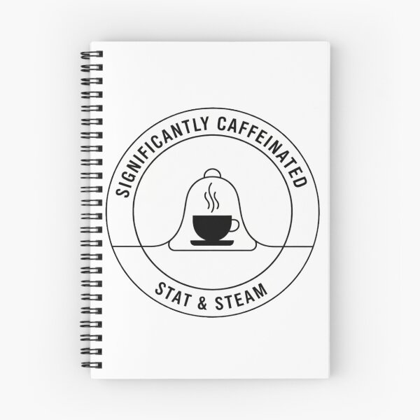Item preview, Significantly Caffeinated – Stat & Steam Data Science Coffee Badge designed and sold by Rumilight001.