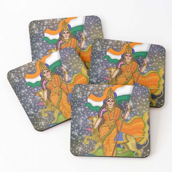 Item preview, Goddess Bharat Mata Drawing – Symbolic Mother India Art Illustration designed and sold by Harshit_Digital_Arts.