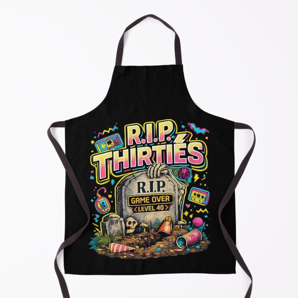 Item preview, RIP Thirties tombstone | 40th birthday humor designed and sold by SigilandThread.