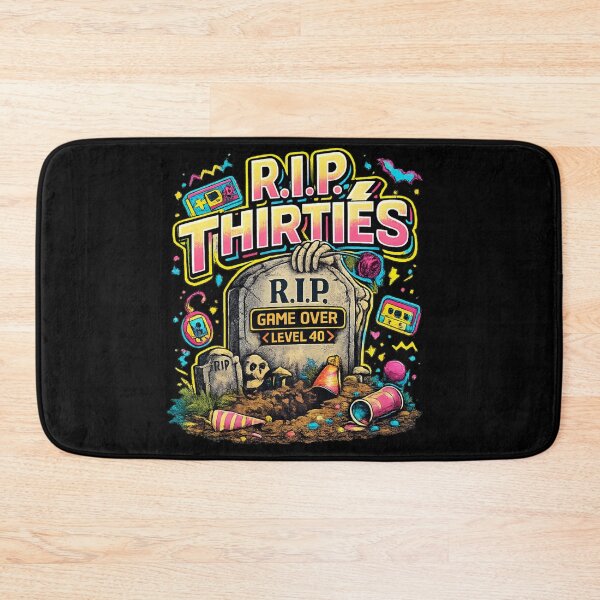 Item preview, RIP Thirties tombstone | 40th birthday humor designed and sold by SigilandThread.