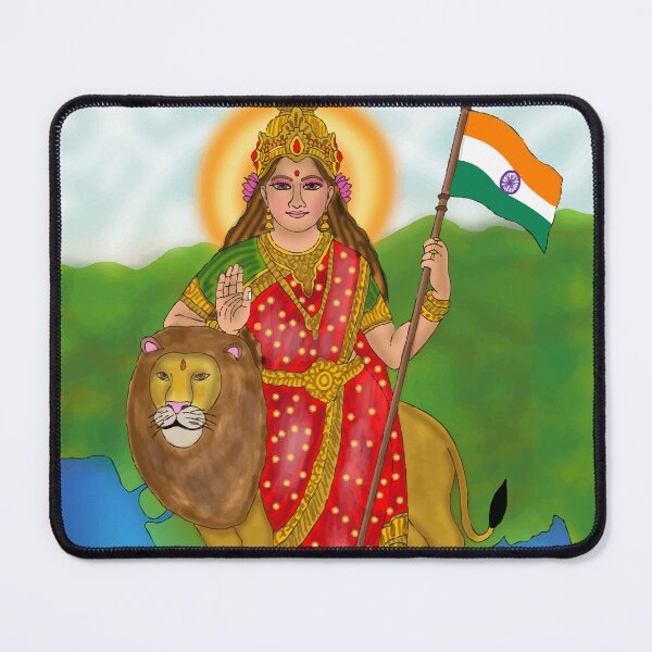 Item preview, Bharat Mata Artistic Drawing – Indian Cultural Goddess Illustration designed and sold by Harshit_Digital_Arts.
