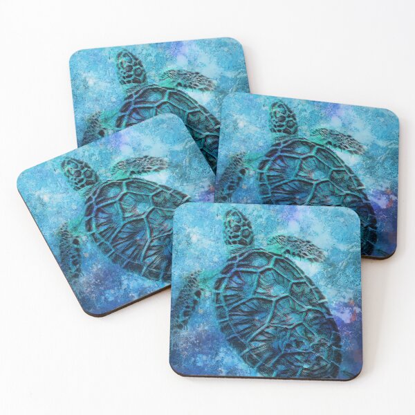 Item preview, Sea Turtle Deep Sea Blue designed and sold by Artist Gallery of Jeremy Lyman.