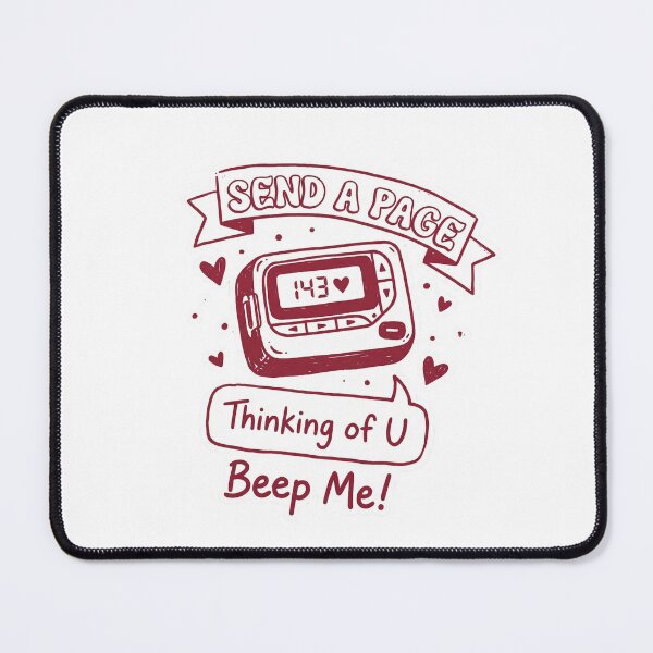 Item preview, Send a page, thinking of you, beep me! designed and sold by ArtzyFlow.