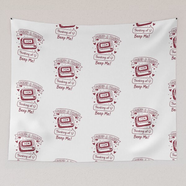 Item preview, Send a page, thinking of you, beep me! designed and sold by ArtzyFlow.