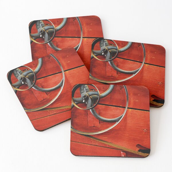 Item preview, Red Farm Flywheel – Rustic Agricultural Machinery designed and sold by Mark Malinowski.