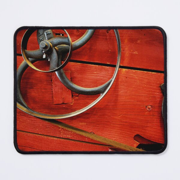 Item preview, Red Farm Flywheel – Rustic Agricultural Machinery designed and sold by Mark Malinowski.