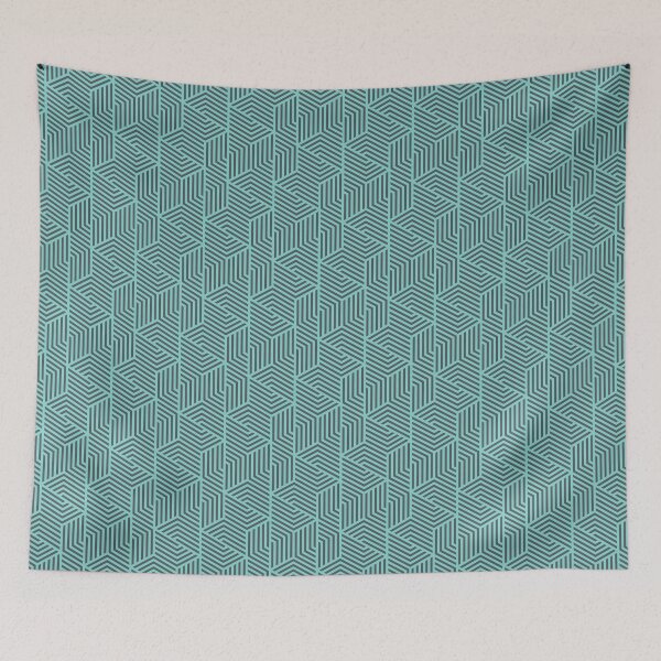 Item preview, Boho Hexagram Textile - Geometric Abstract Pattern   - Father'S Day Gifts designed and sold by RoyalStarsPatts.