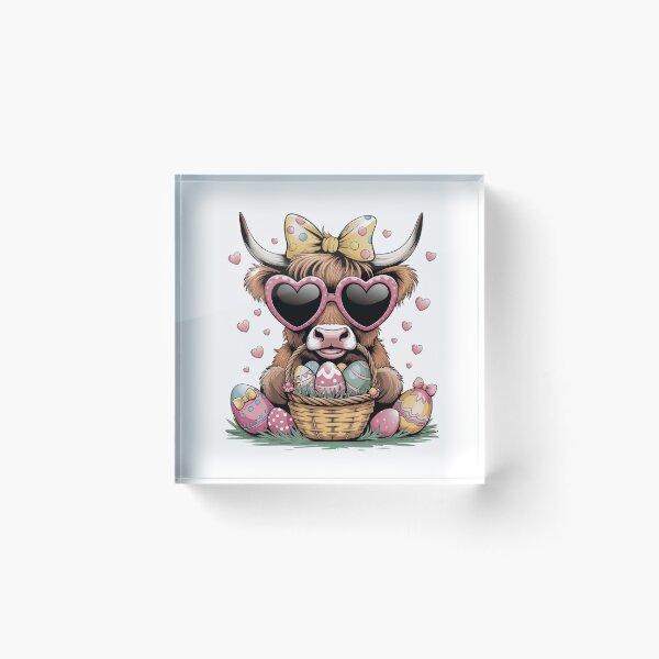Item preview, Cool 'Lil Cow Loves Easter designed and sold by Comforts of Home, LLC.