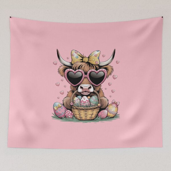 Item preview, Cool 'Lil Cow Loves Easter designed and sold by Comforts of Home, LLC.