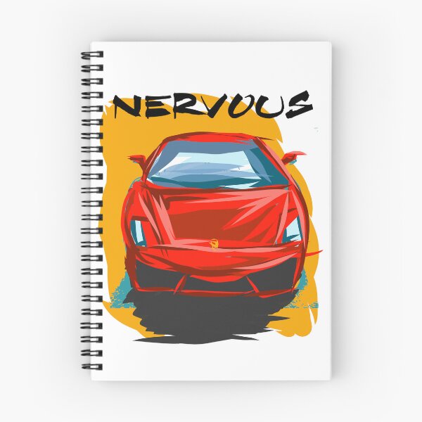 Item preview, Nervous Hot Rod – Red Retro Car Lithograph designed and sold by Mark Malinowski.