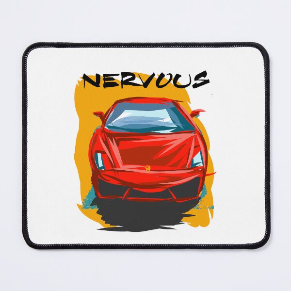 Item preview, Nervous Hot Rod – Red Retro Car Lithograph designed and sold by Mark Malinowski.