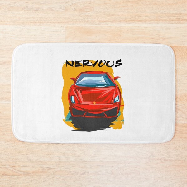 Item preview, Nervous Hot Rod – Red Retro Car Lithograph designed and sold by Mark Malinowski.