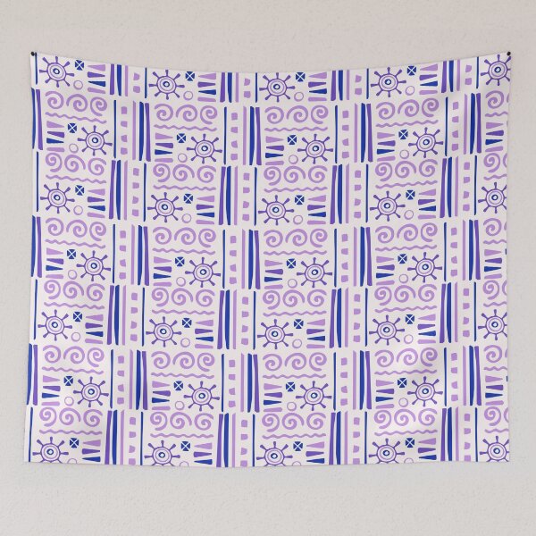 Item preview, Purple Pan African Interlocking - Ethnic Polynesian Tribal  - Birthday Gifts designed and sold by RoyalStarsPatts.