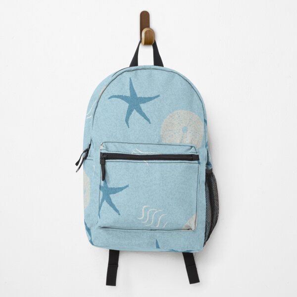 Item preview, Pastel Sand Dollar Starfish Ocean Pattern - Blue designed and sold by Naked Drop.