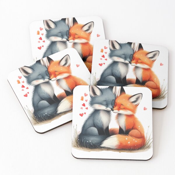 Item preview, Cute fox love! designed and sold by fribabywonder.
