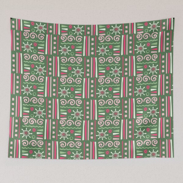 Item preview, Colorful Ethno Checks - Ethnic Polynesian Tribal  - Christmas Gifts For Her designed and sold by RoyalStarsPatts.