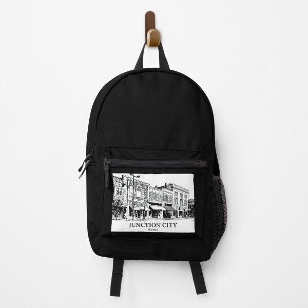 Item preview, Junction City KS - Ink Cityscape Illustration designed and sold by Lakeric Cityscapes.