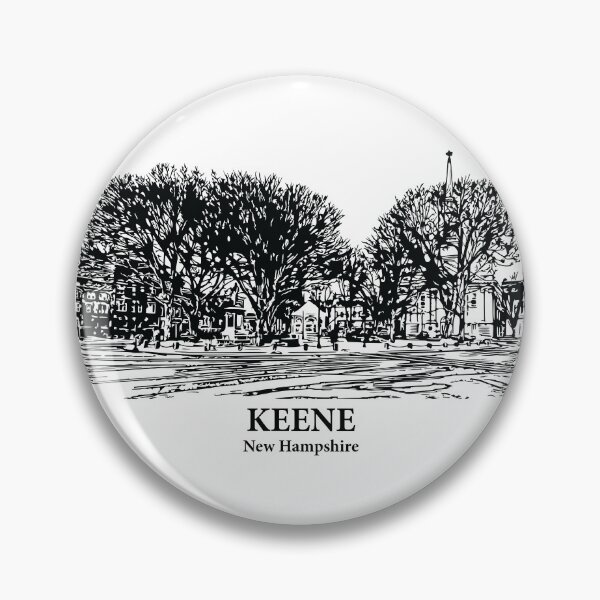 Item preview, Keene NH - Ink Cityscape Illustration designed and sold by Lakeric Cityscapes.