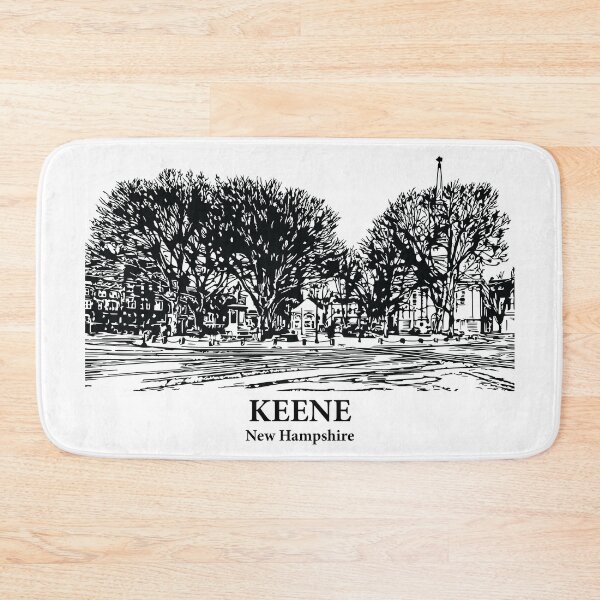 Item preview, Keene NH - Ink Cityscape Illustration designed and sold by Lakeric Cityscapes.