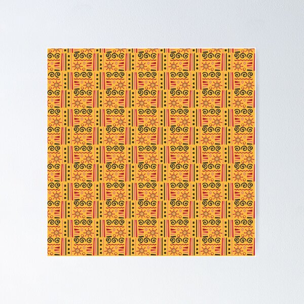 Item preview, Bold Totemic Checkered - Ethnic Polynesian Tribal  - Father'S Day Gifts designed and sold by RoyalStarsPatts.