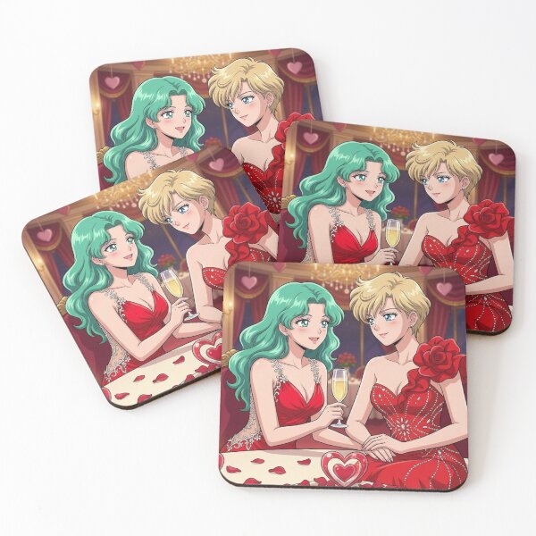 Item preview, Michiru and Haruka on Valentine's Day designed and sold by Solace Sparkles.
