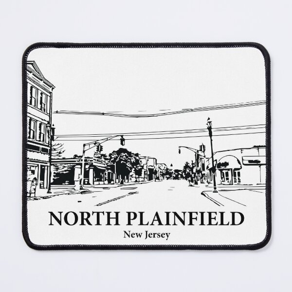 Item preview, North Plainfield NJ - Ink Cityscape Illustration designed and sold by Lakeric.