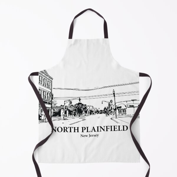 Item preview, North Plainfield NJ - Ink Cityscape Illustration designed and sold by Lakeric Cityscapes.