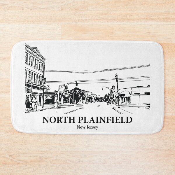 Item preview, North Plainfield NJ - Ink Cityscape Illustration designed and sold by Lakeric Cityscapes.