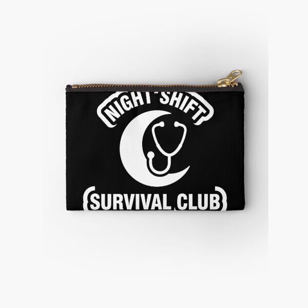 Item preview, Night Shift Survival Club - Funny Nurse Moon Stethoscope designed and sold by ruidoblanco.