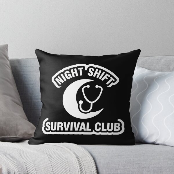 Item preview, Night Shift Survival Club - Funny Nurse Moon Stethoscope designed and sold by ruidoblanco.