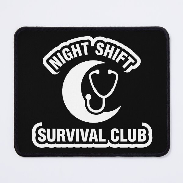 Item preview, Night Shift Survival Club - Funny Nurse Moon Stethoscope designed and sold by ruidoblanco.