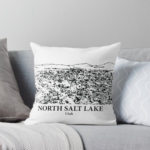 Item preview, North Salt Lake UT - Ink Cityscape Illustration designed and sold by Lakeric Cityscapes.