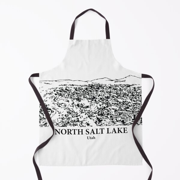 Item preview, North Salt Lake UT - Ink Cityscape Illustration designed and sold by Lakeric Cityscapes.