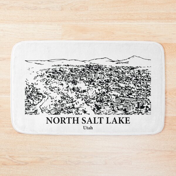 Item preview, North Salt Lake UT - Ink Cityscape Illustration designed and sold by Lakeric Cityscapes.