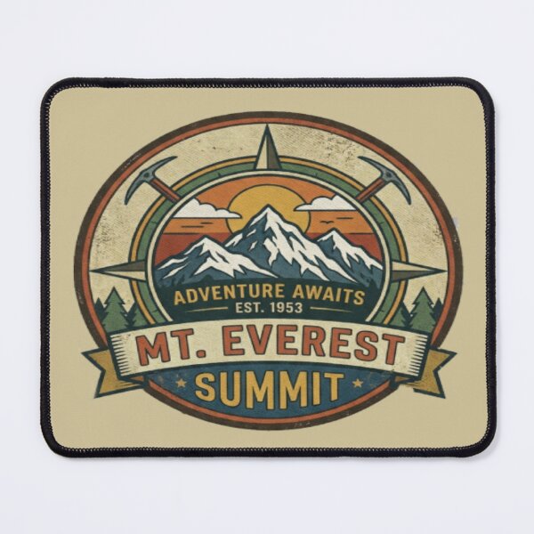 Item preview, Mount Everest Summit Vintage Hiking Badge – Retro Adventure Patch Logo Design designed and sold by Globalcitytees.