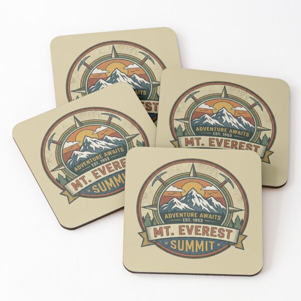 Item preview, Mount Everest Summit Vintage Hiking Badge – Retro Adventure Patch Logo Design designed and sold by Globalcitytees.