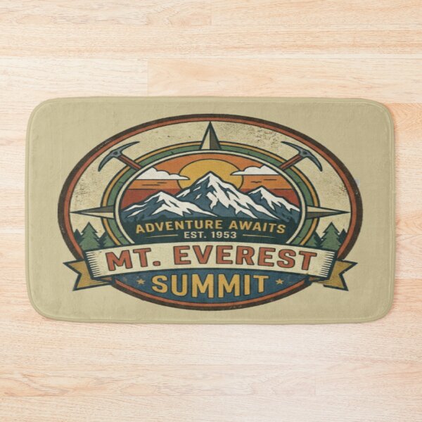 Item preview, Mount Everest Summit Vintage Hiking Badge – Retro Adventure Patch Logo Design designed and sold by Globalcitytees.