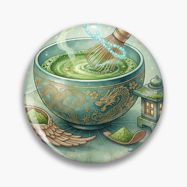 Item preview, Mystical Matcha: Dragon Bowl & Lantern. designed and sold by VibranPalette.