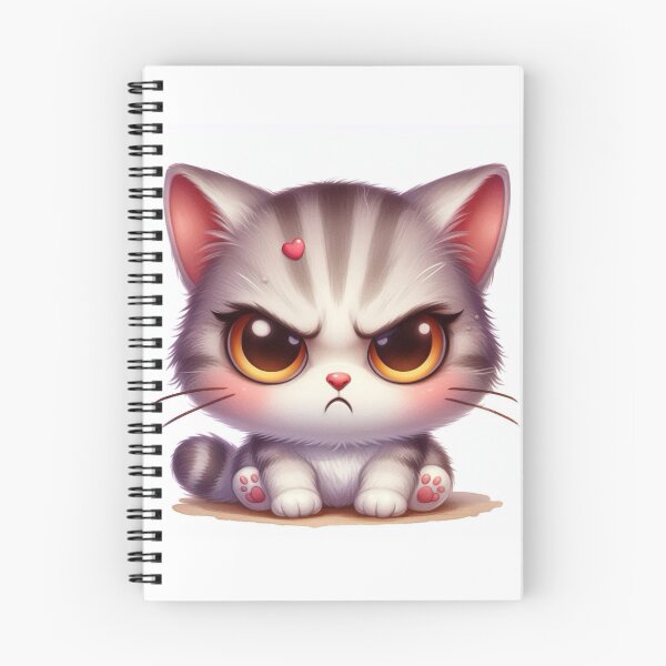 Item preview, Grumpy Heart Kitten designed and sold by TinCatOutPost.