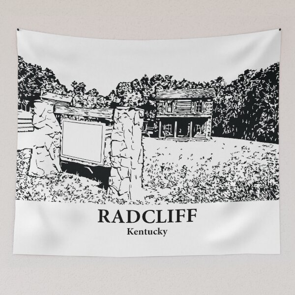 Item preview, Radcliff KY - Ink Cityscape Illustration designed and sold by Lakeric Cityscapes.