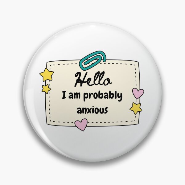 Item preview, Anxiety Awareness sticker  designed and sold by BubbyCreations.