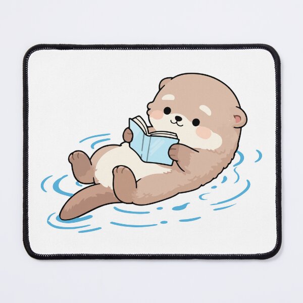 Item preview, Otter Floating with a Book designed and sold by OniumEth.