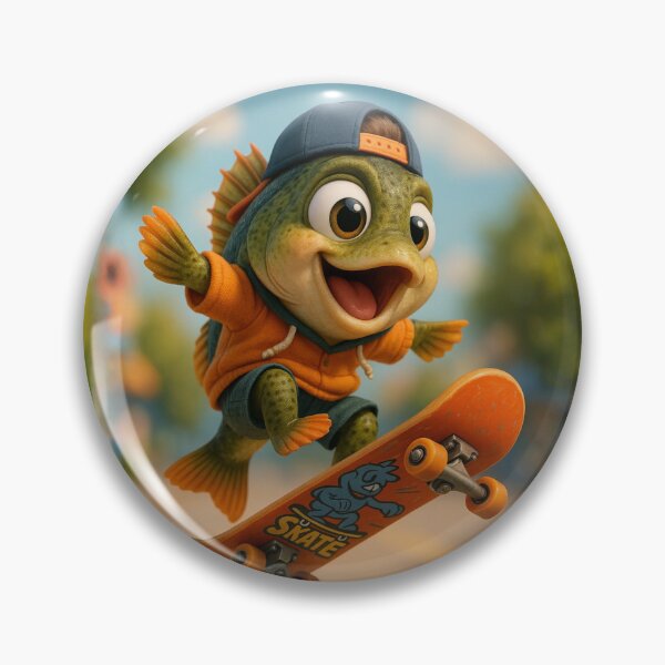 Item preview, Skater Perch Fish designed and sold by Sillytoe.