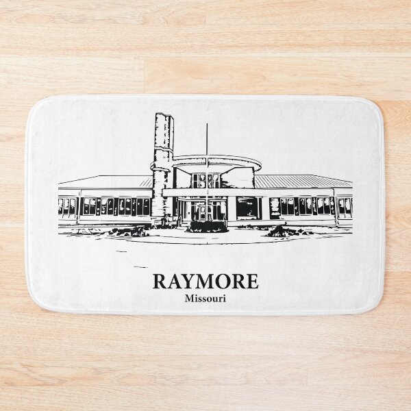 Item preview, Raymore MO - Ink Cityscape Illustration designed and sold by Lakeric Cityscapes.