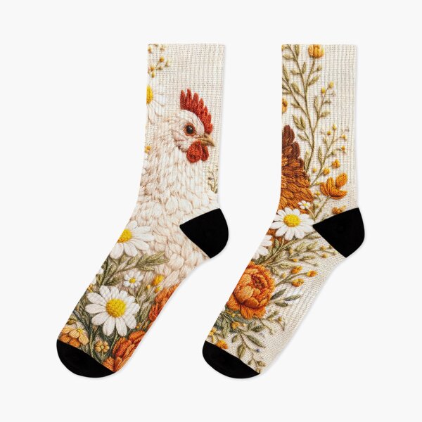 Item preview, Chickens with Chamomile Peonies Floral Elegance designed and sold by scicilysimonee.