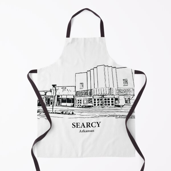 Item preview, Searcy AR - Ink Cityscape Illustration designed and sold by Lakeric Cityscapes.